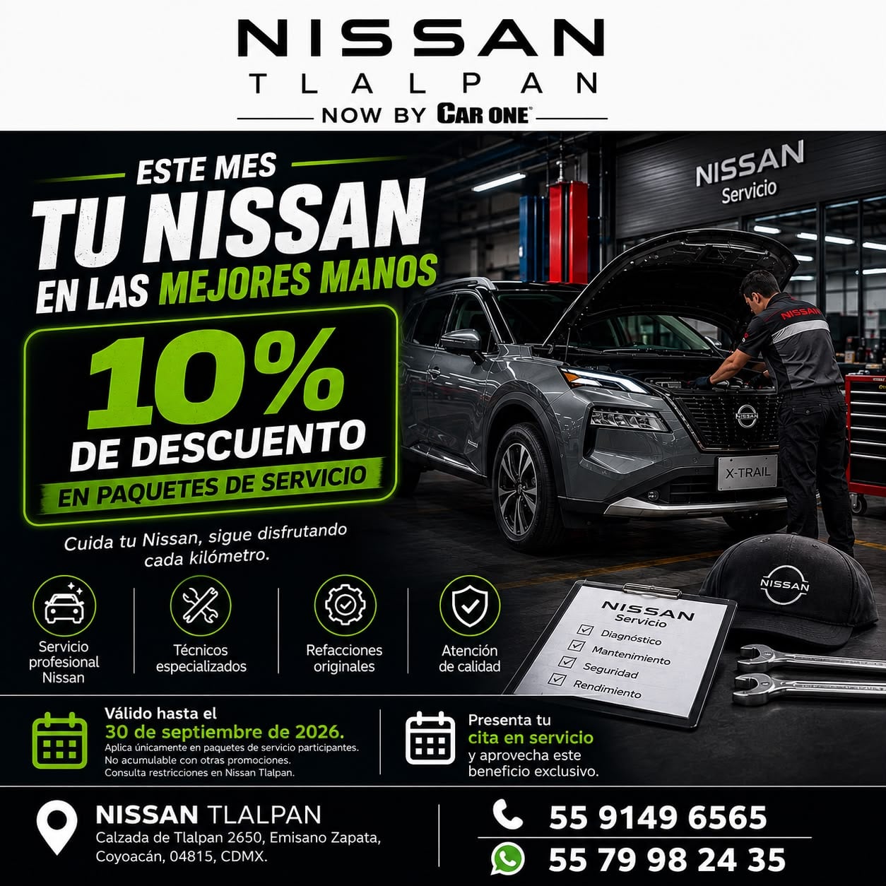 10% DE DESCUENTO EN PAQUETES DE SERVICIO